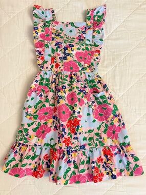 Hanna Andersson floral cotton poplin dress